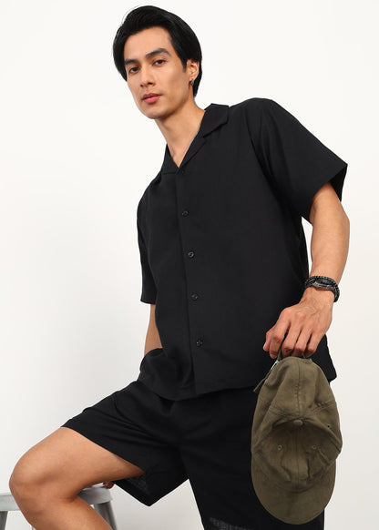 Fabmade Core Black Linen Co-Ord - Distacart