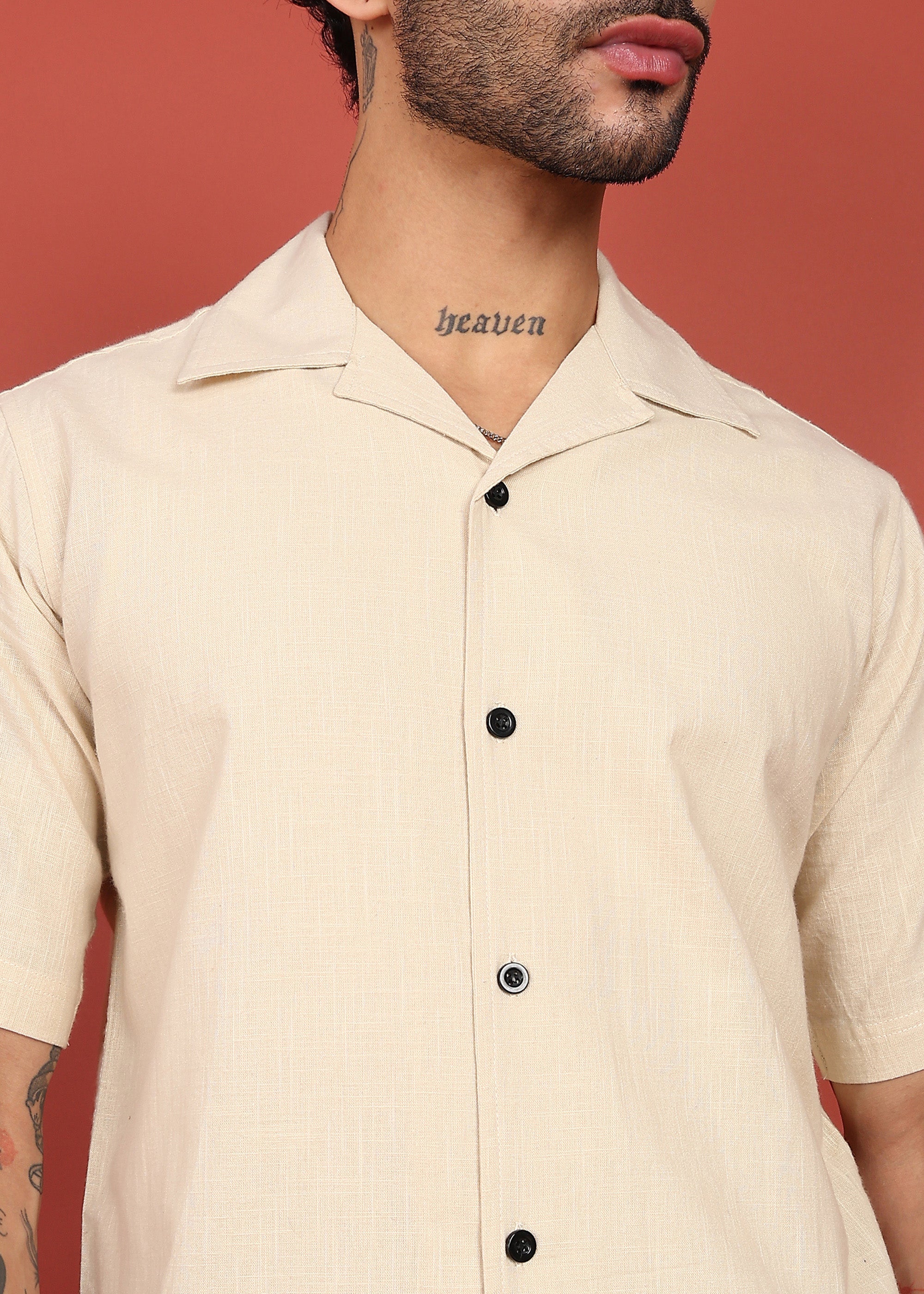 Fabmade Ivory Bloom Back-Print Shirt - Distacart