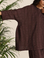 Thumbnail for trueBrowns Cola Cotton Dobby Relaxed Co-ord Set