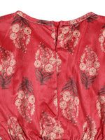 Thumbnail for Ahalyaa Girls Floral Printed Velvet Ready to Wear Kids Lehenga Choli - Distacart