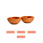 Thumbnail for Sowpeace Premium Set of 2 Terracotta Square Serving Bowls