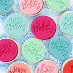 Thumbnail for celebration stencils toppers cutters celebration topper cutter happy birthday 01