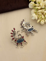 Thumbnail for trueBrowns Silver Tone Pearl Drop Earrings - Distacart