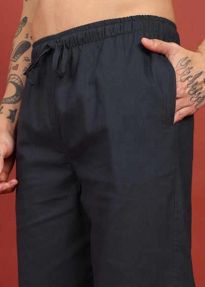 Fabmade Midnight Ease Relaxed-Fit Trousers - Distacart