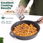 Thumbnail for The Indus Valley CASTrong Cast Iron Cookware Set: Tawa + Fry Pan + Wok Kadai, Kitchen set for Home, Pre-seasoned,100% Pure Cast Iron Cookware,Toxin-free Pots and Pans,Tadka Pan