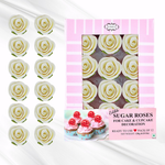 Thumbnail for sugar flowers for cake cupcake decoration white 120 gms