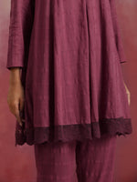 Thumbnail for trueBrowns Mauve Cotton Dobby Co-ord set