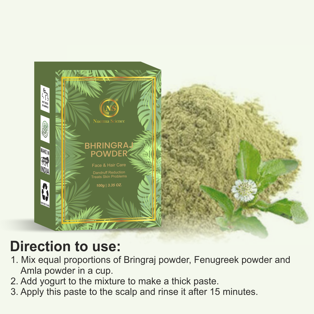 Nuerma Science Bhringraj Natural & Organic Powder - Distacart
