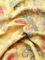 Thumbnail for Ahalyaa Floral Poly Chiffon Saree - Distacart