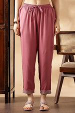 Thumbnail for BulBul Aafiya Muave Rayon Kurta Set with Dupatta