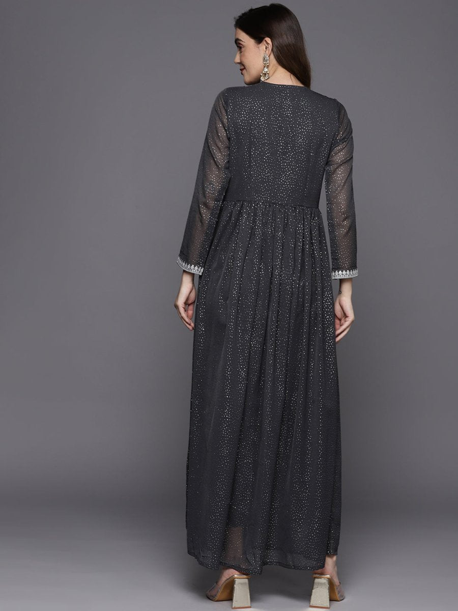Ahalyaa Glitter Printed Top With Trousers - Distacart