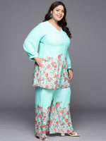 Thumbnail for Ahalyaa Women Plus Size Tunic with Palazzos - Distacart