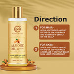 Thumbnail for Nuerma Science Pure Almond Hair Oil for Natural Hair Growth - Distacart