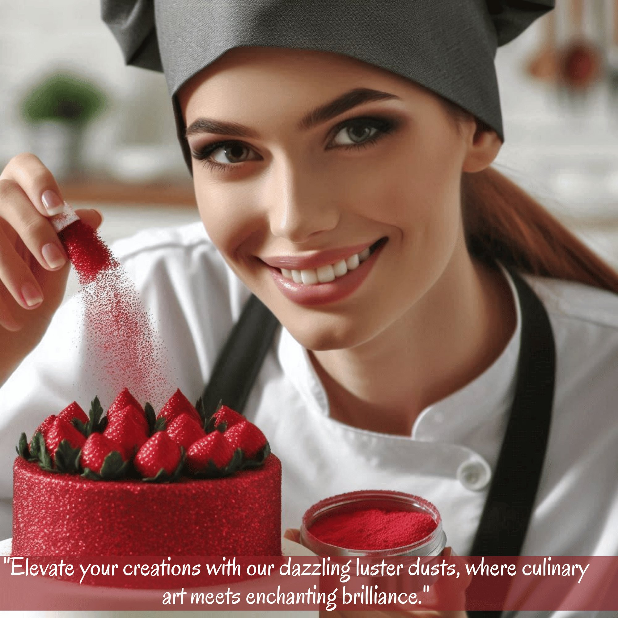 confect crystal wine red luster dust br b 5 gms b