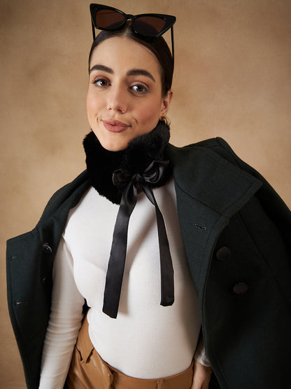 InWeave Black Fur Neckpiece - Distacart