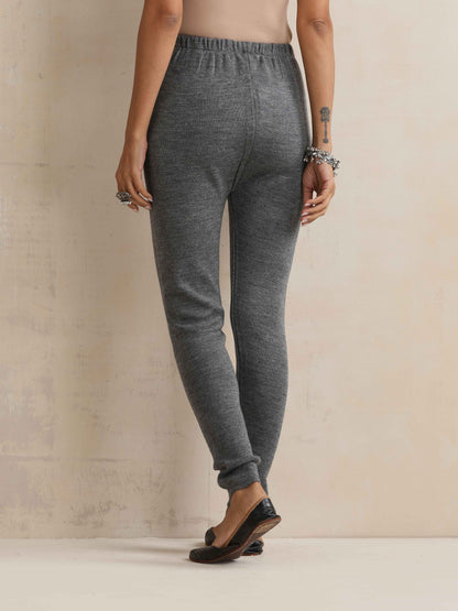 trueBrowns Grey Woollen Leggings - Distacart