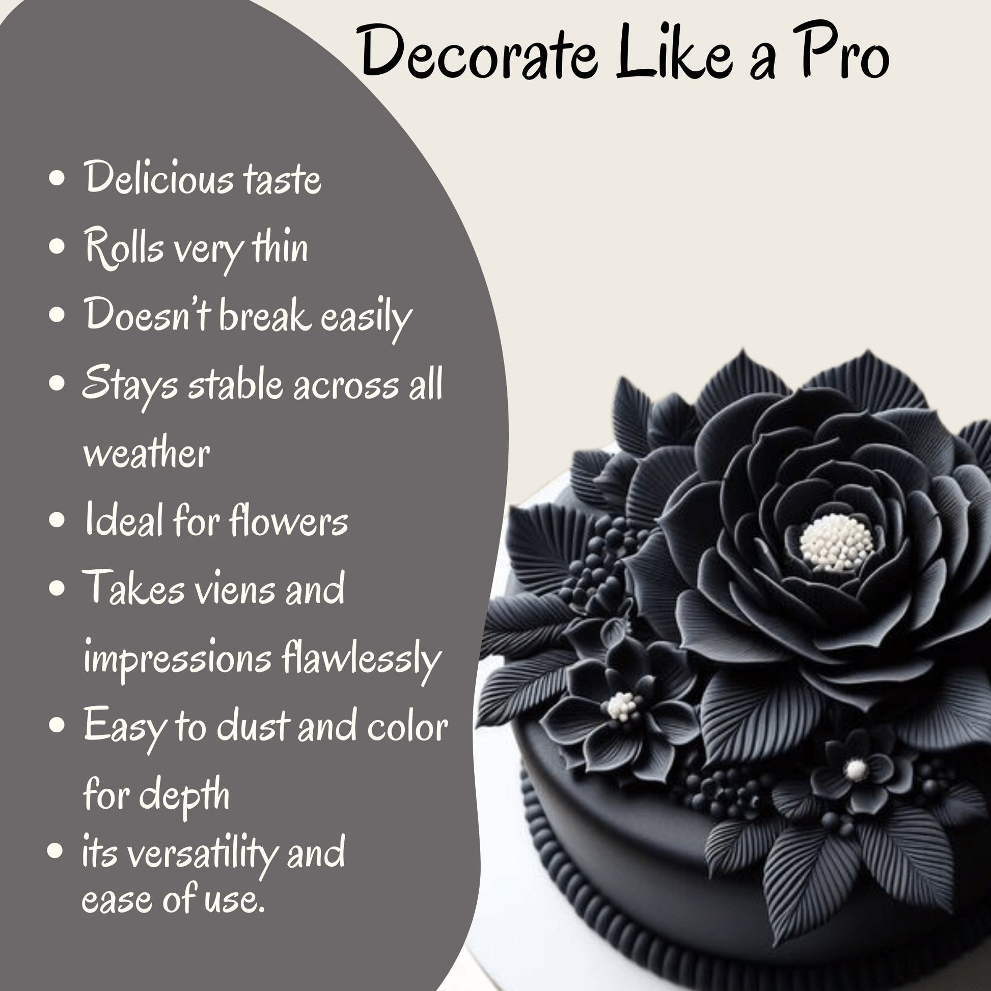 confect black gum paste br b 1 kg b