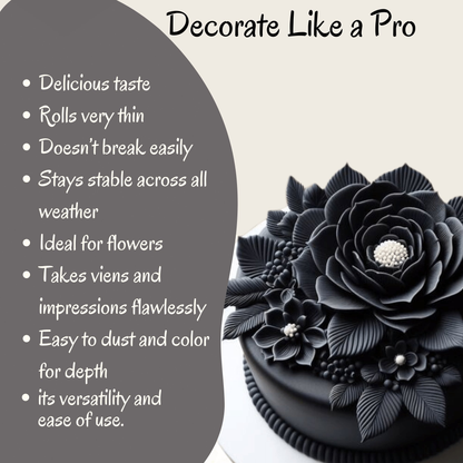 confect black gum paste br b 1 kg b