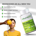Thumbnail for Health Veda Organics Plant Based Skin Radiance Collagen Builder Capsules - Distacart