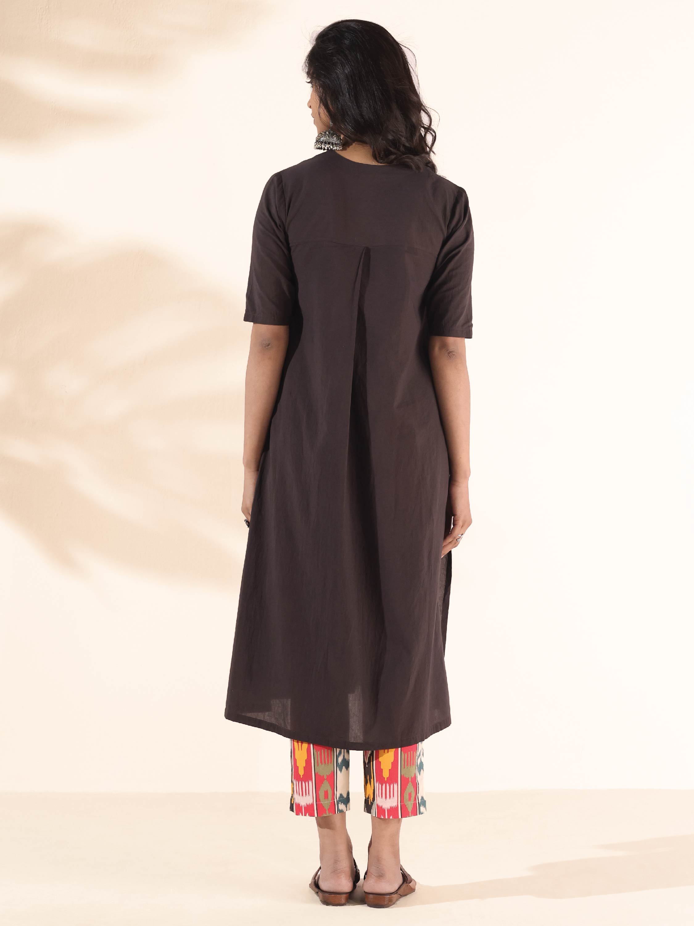 trueBrowns Cola Cotton Ikat Kurta Pant Set - Distacart