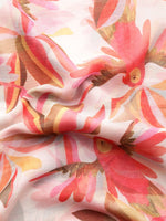 Thumbnail for Ahalyaa Floral Poly Chiffon Saree - Distacart