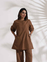 Thumbnail for trueBrowns Brown Slub Co-ord Set
