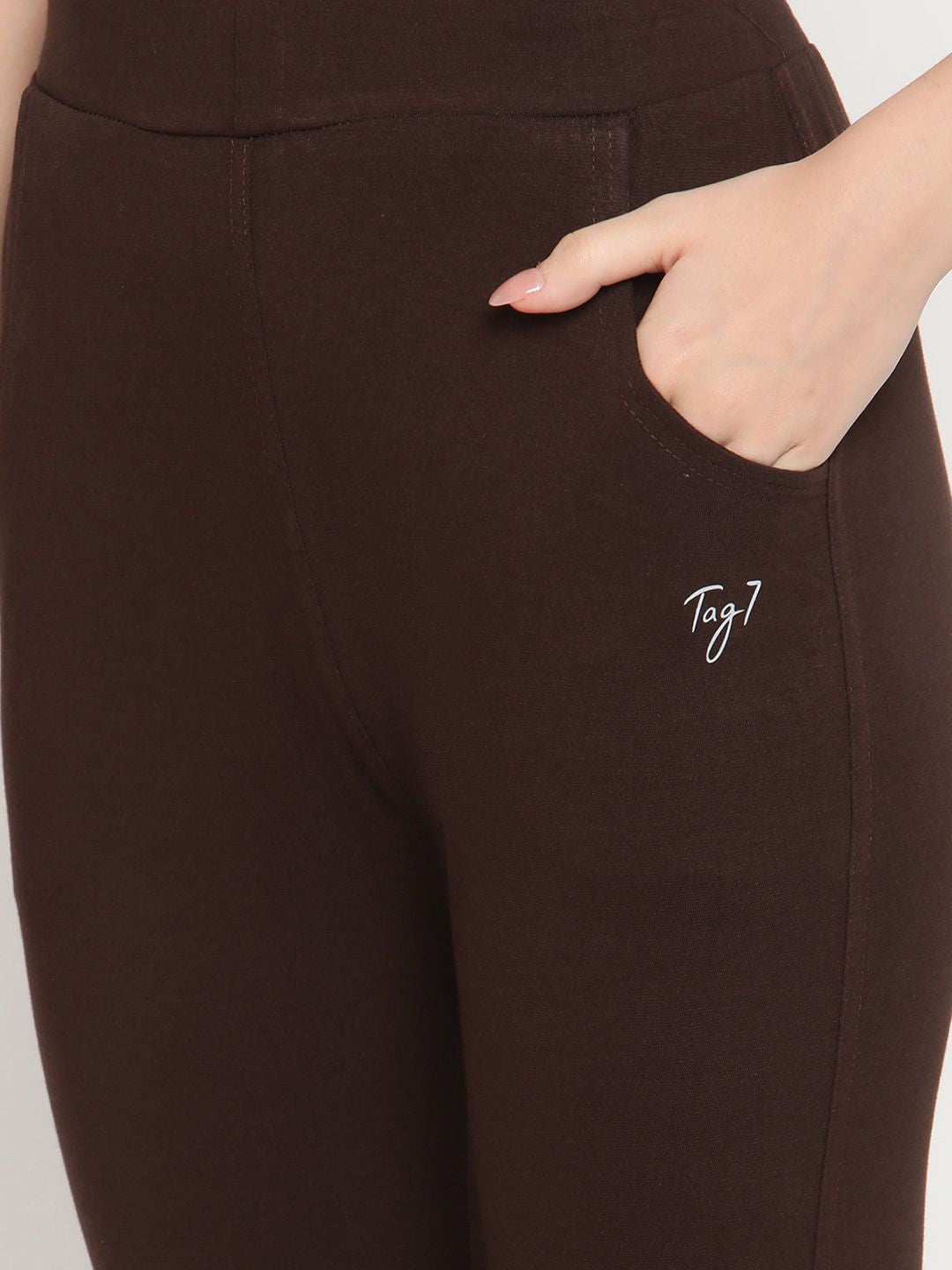 TAG 7 Pack of 2 Brown Ankle-Length Leggings - Distacart