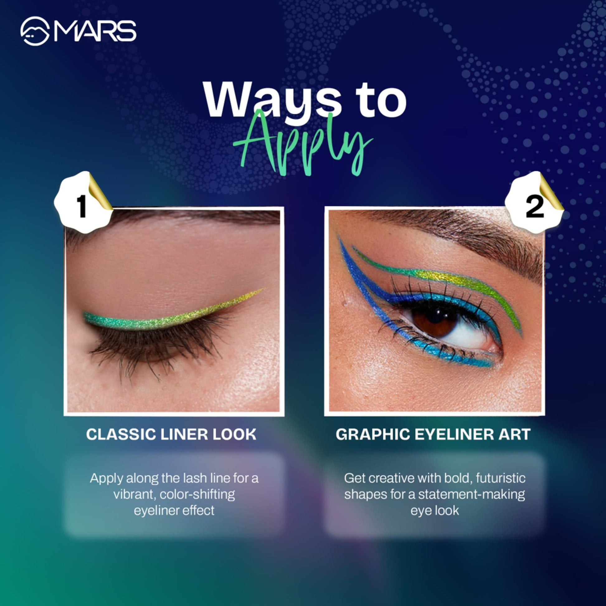 MARS Cosmetics Northern Lights Liquid Eyeliner - 03-Aurora Kiss - Distacart
