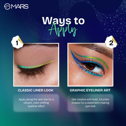 MARS Cosmetics Northern Lights Liquid Eyeliner - 03-Aurora Kiss - Distacart