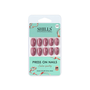 shills professional reusable press on nails oval spn524