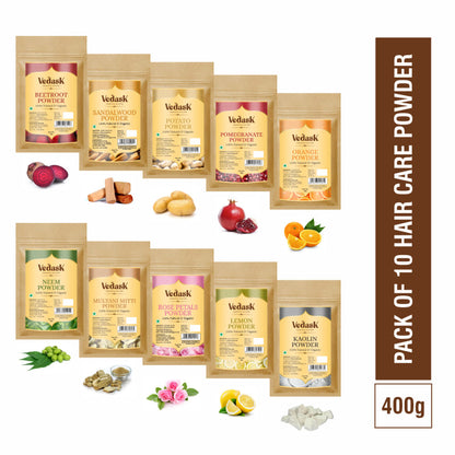 Vedask Organic Face Pack Powder Clay Mask-Combo - Dista