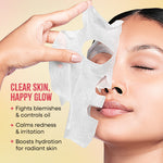 Thumbnail for Nykaa Strawberry + Argan Oil Sheet Mask For Acne Prone Skin - Formulated In Korea - Distacart