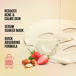 Thumbnail for Nykaa Strawberry + Argan Oil Sheet Mask For Acne Prone Skin - Formulated In Korea - Distacart