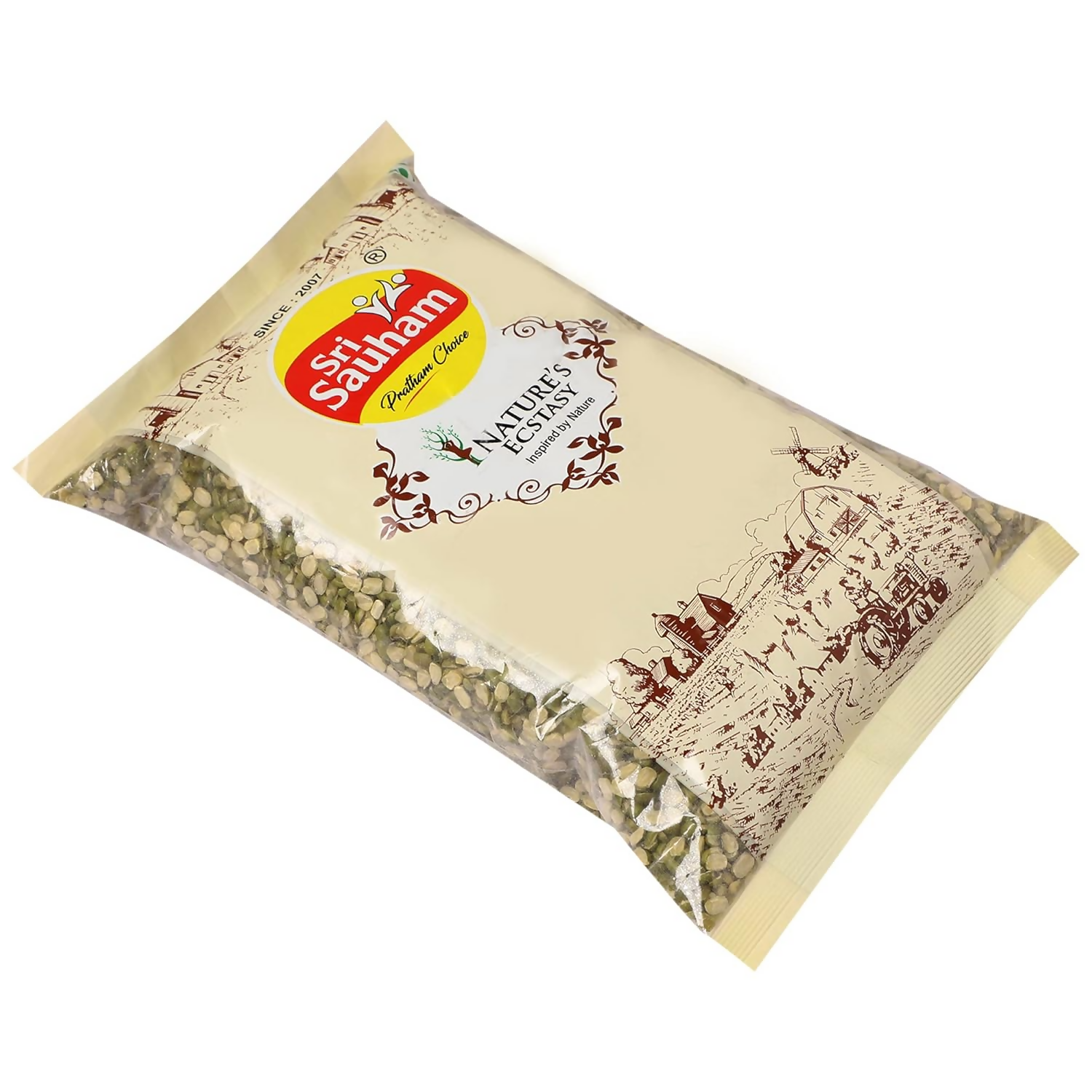 Sri Sauham Premium Unpolished Moong Chilka Dal - Distacart