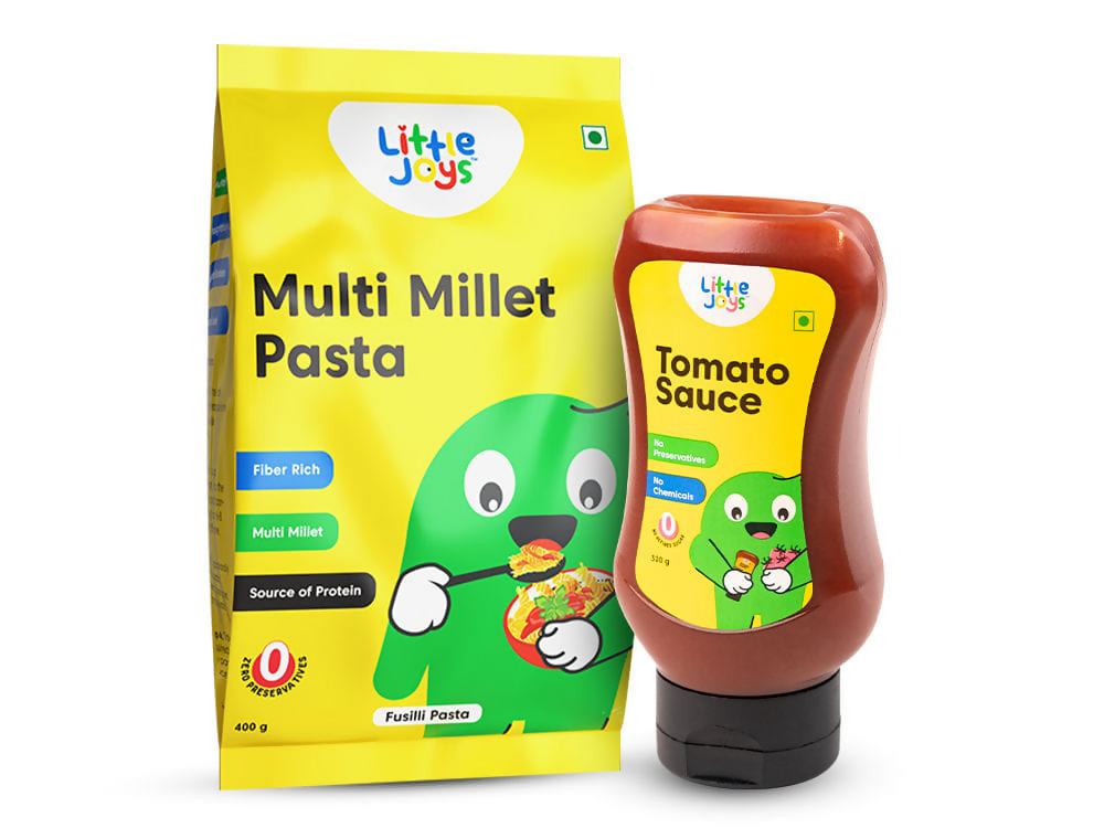 Little Joys Tomato Sauce Squeeze + Multigrain Pasta Combo