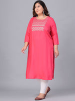 Thumbnail for Sztori Women Yoke Design Thread Work Kurta