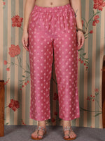 Thumbnail for Ode by House of Pataudi Floral Printed Regular Kurta with Trousers - Distacart