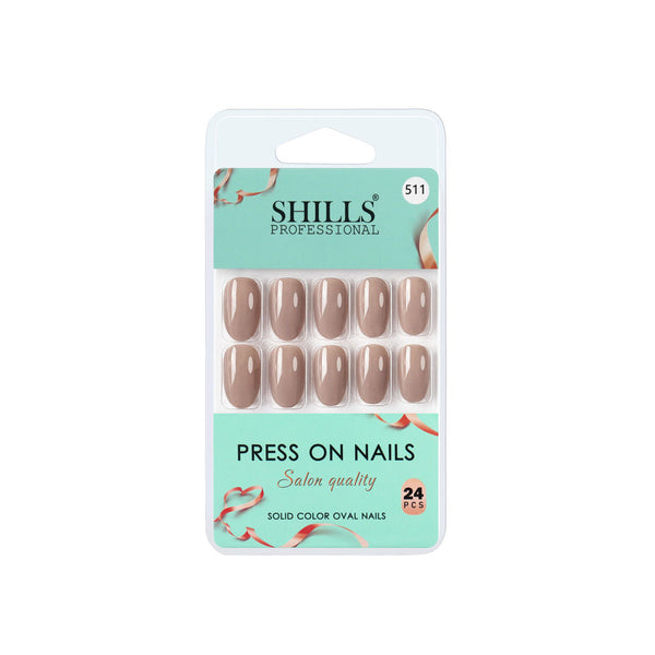 shills professional reusable press on nails oval spn511