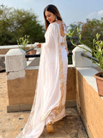 Thumbnail for Anouk Sequinned Pure Georgette Saree - Distacart