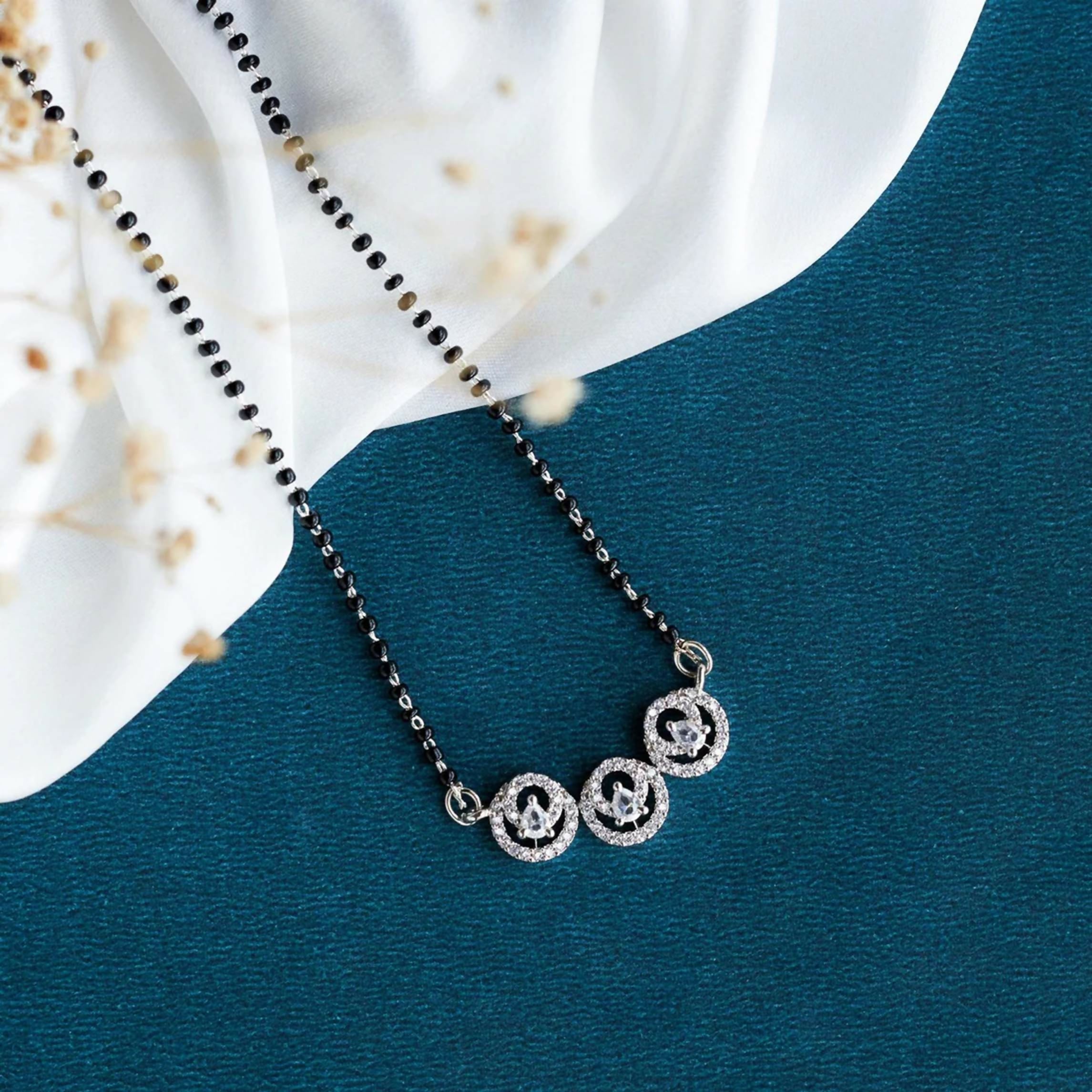 Joban Fashion Women White Ad Mangalsutra