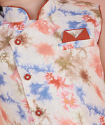 Thumbnail for Joban Fashion Kids Island Cotton Sleeveless printed Kurta and Solid Dhoti - Rust - Distacart