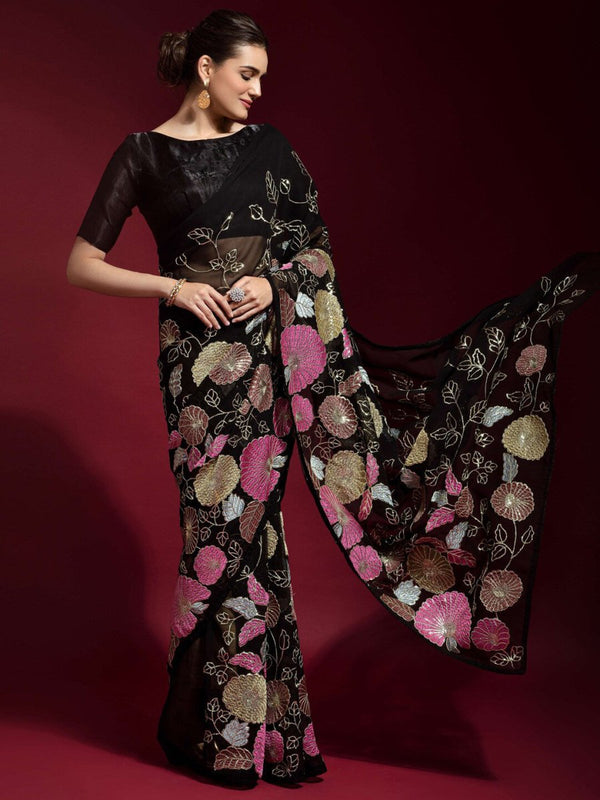 Anouk Embellished Saree - Distacart