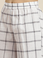 Thumbnail for Vishudh Women Off-White Printed Kurta with Palazzos