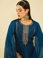 Thumbnail for Soch Bandhani Printed Straight Kurta With Trousers & Dupatta - Distacart