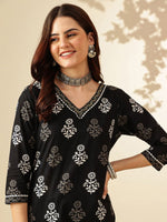Thumbnail for Anouk Floral Printed Regular Pure Cotton Kurta With Trousers & Dupatta