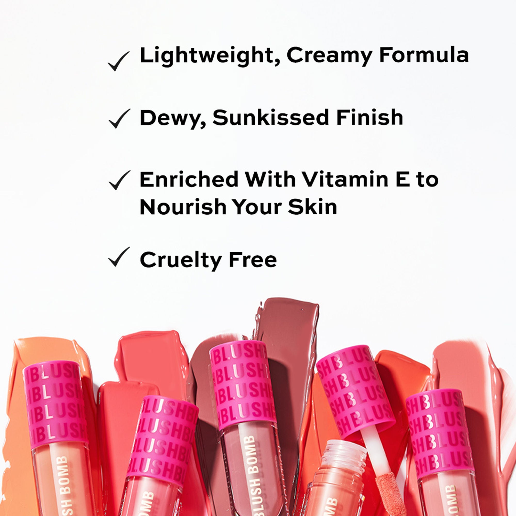 Makeup Revolution Bomb Cream Blusher-Lightweight Creamy Formula-Enriched With Vitamin E - Glam Orange - Distacart