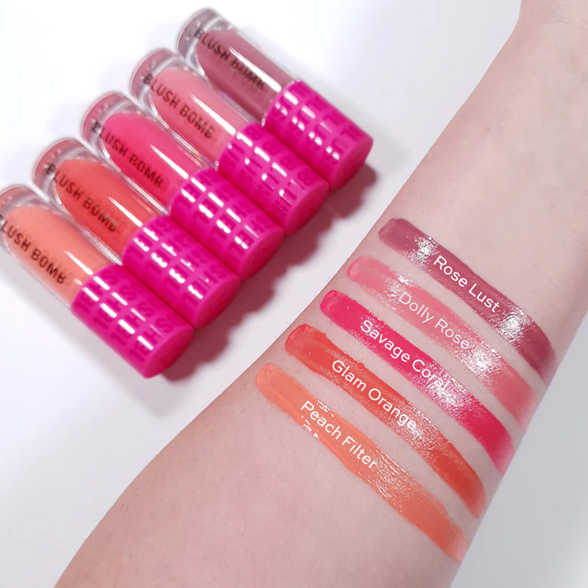 Makeup Revolution Bomb Cream Blusher-Lightweight Creamy Formula-Enriched With Vitamin E - Glam Orange - Distacart