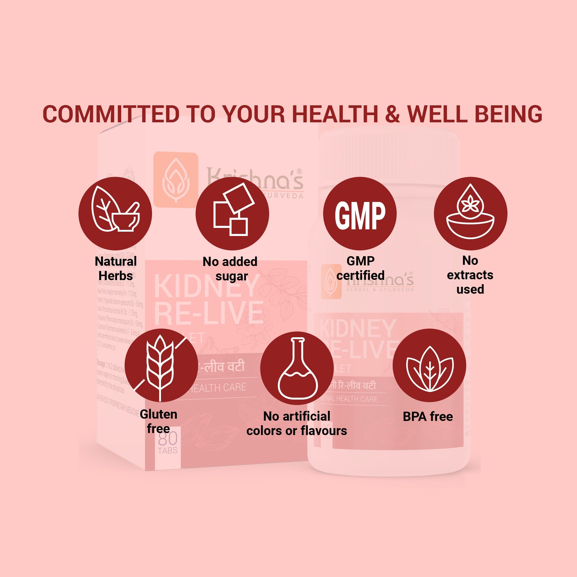 Krishna'S Herbal & Ayurveda Kidney Re-Live Tablets