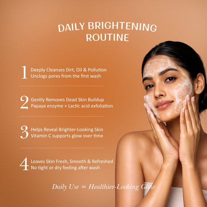 Velleja De-Tan & Exfoliating Face Wash | Vitamin C Tan Removal & Brightening Face Cleanser - Dista
