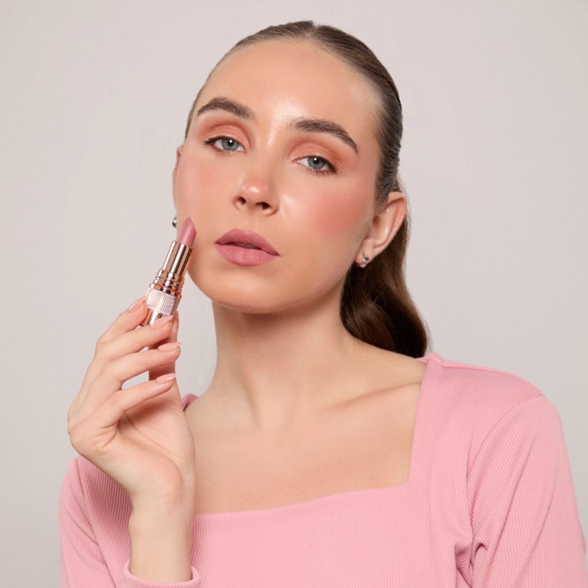 Europe Girl Silky Matte Lipstick - EG-09 Dusty Rose - Distacart